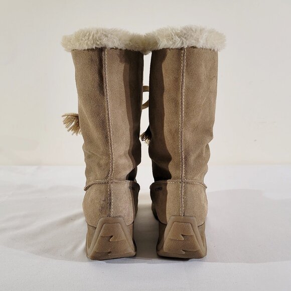 SPORTO JOJO Womens US 9.5M Suede Faux Fur Insulated Waterproof Shearling Boots - Picture 6 of 10